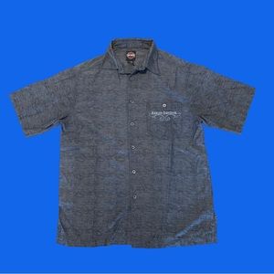 Harley Davidson button down with embroidered back